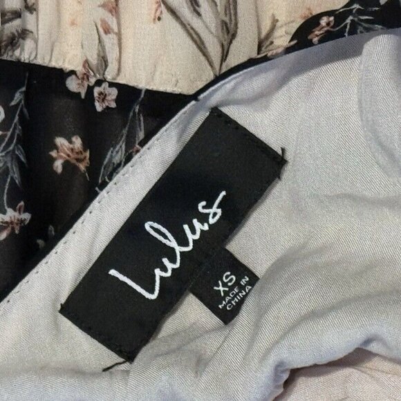 Lulus Mixed Message Black and Beige Floral Print Halter Maxi Dress - Picture 7 of 9